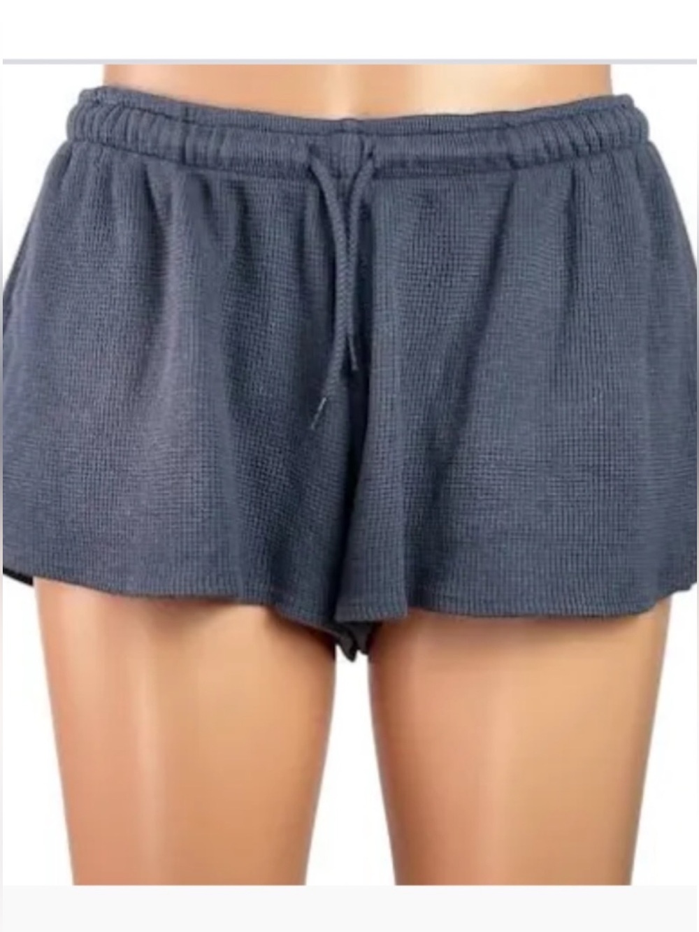 La Hearts Waffle Knit Lounge Shorts